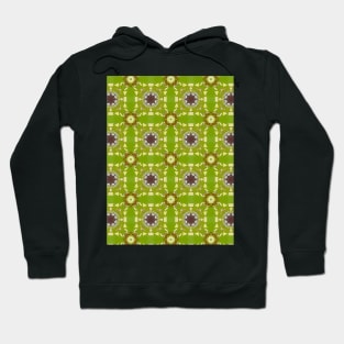 Lime Green Circular Pattern - WelshDesignsTP003 Hoodie